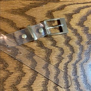 Clear belt
